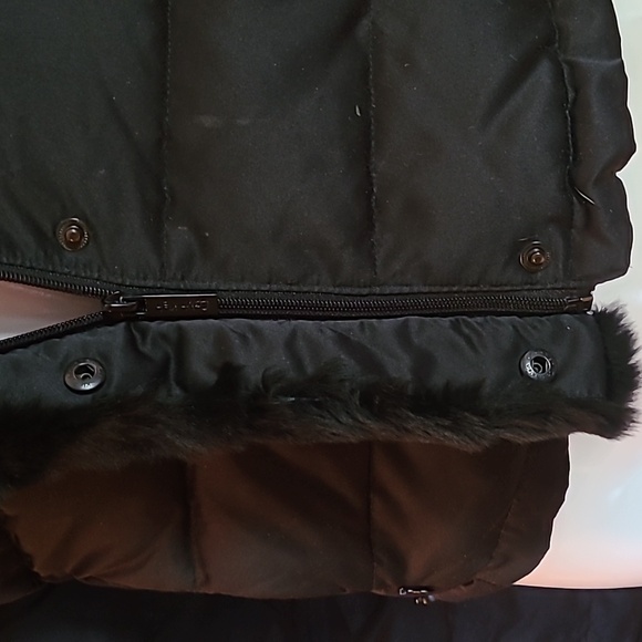Calvin Klein Black Down Fur Jacket (needs spot cleaning) - Picture 3 of 16